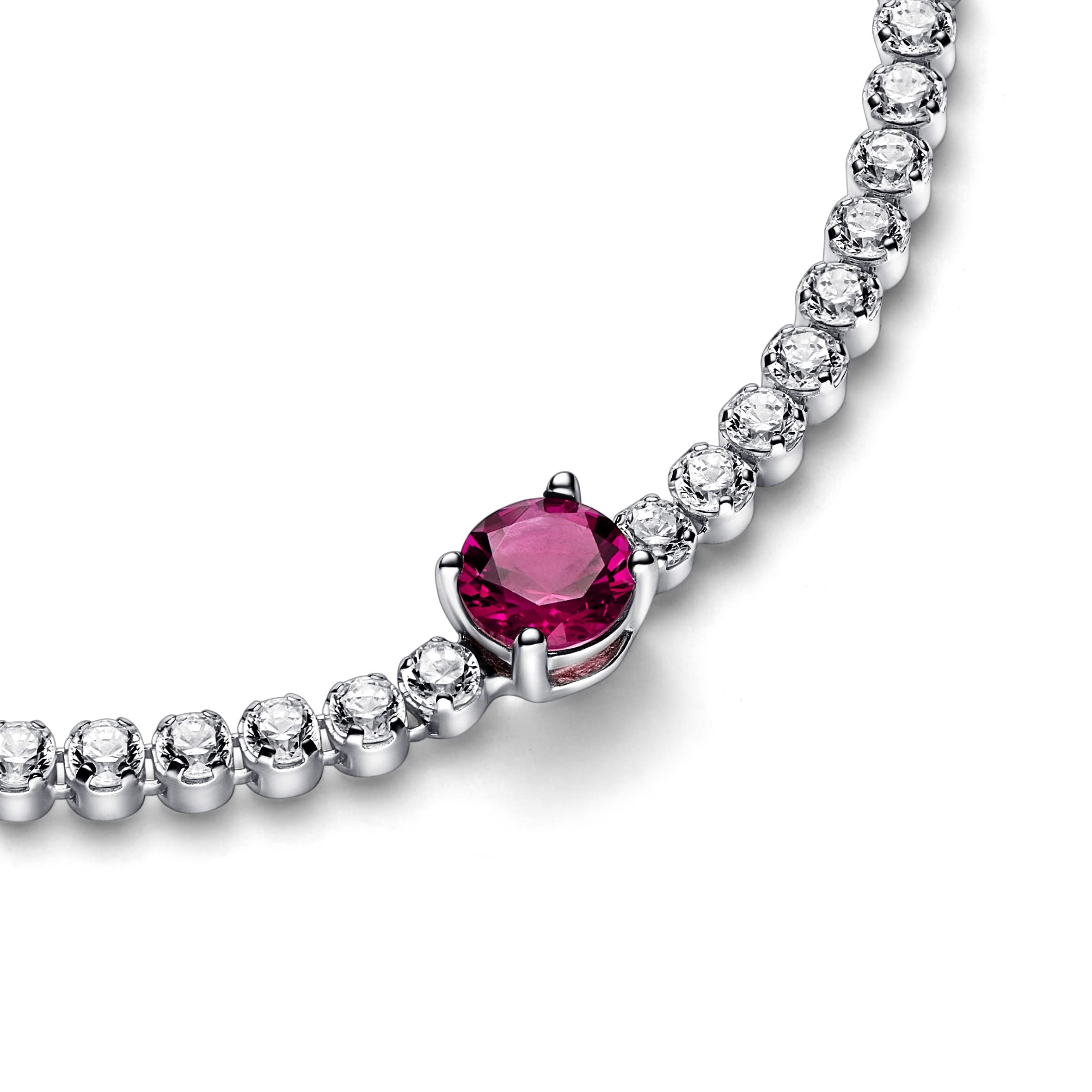 PANDORA Timeless Pulsera de tenis centelleante de plata de ley con circonitas cúbicas transparentes
