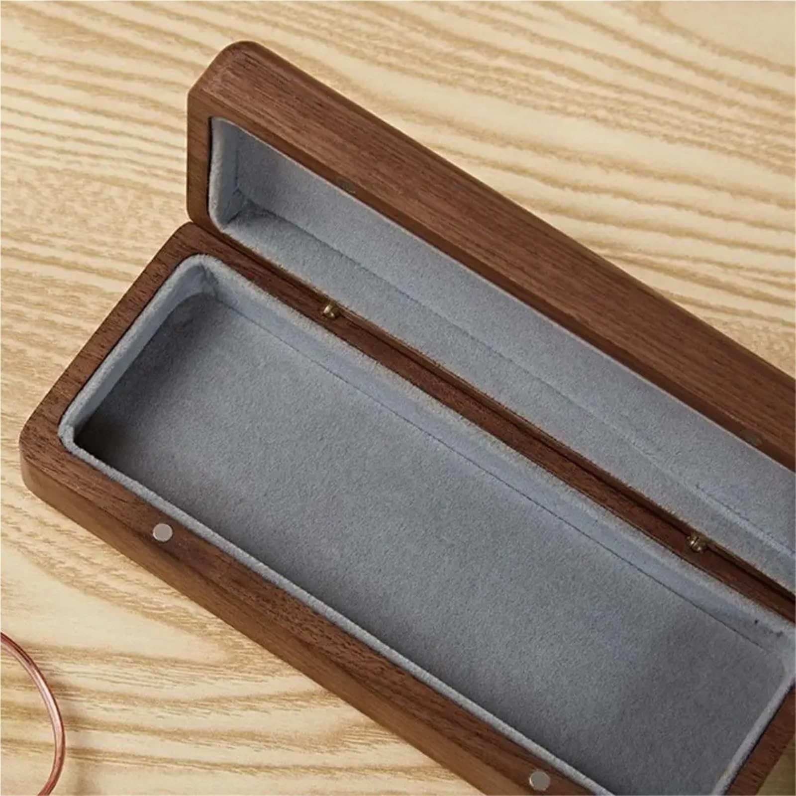 Astuccio per Occhiali Custodia for Occhiali da 1 pz Custodia in Legno massello Custodia for Occhiali Custodia for Occhiali Portatile for Uomo e Donna(Deep Brown)