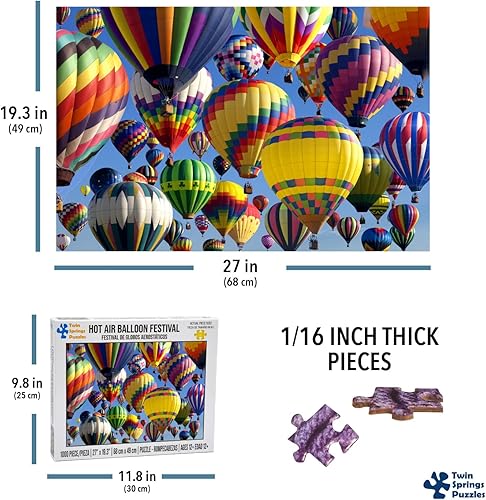 Miniatura 5 de Hot Air Balloon Festival Twin Spring Goods Rompecabezas de 1000 piezas 1000 piezas