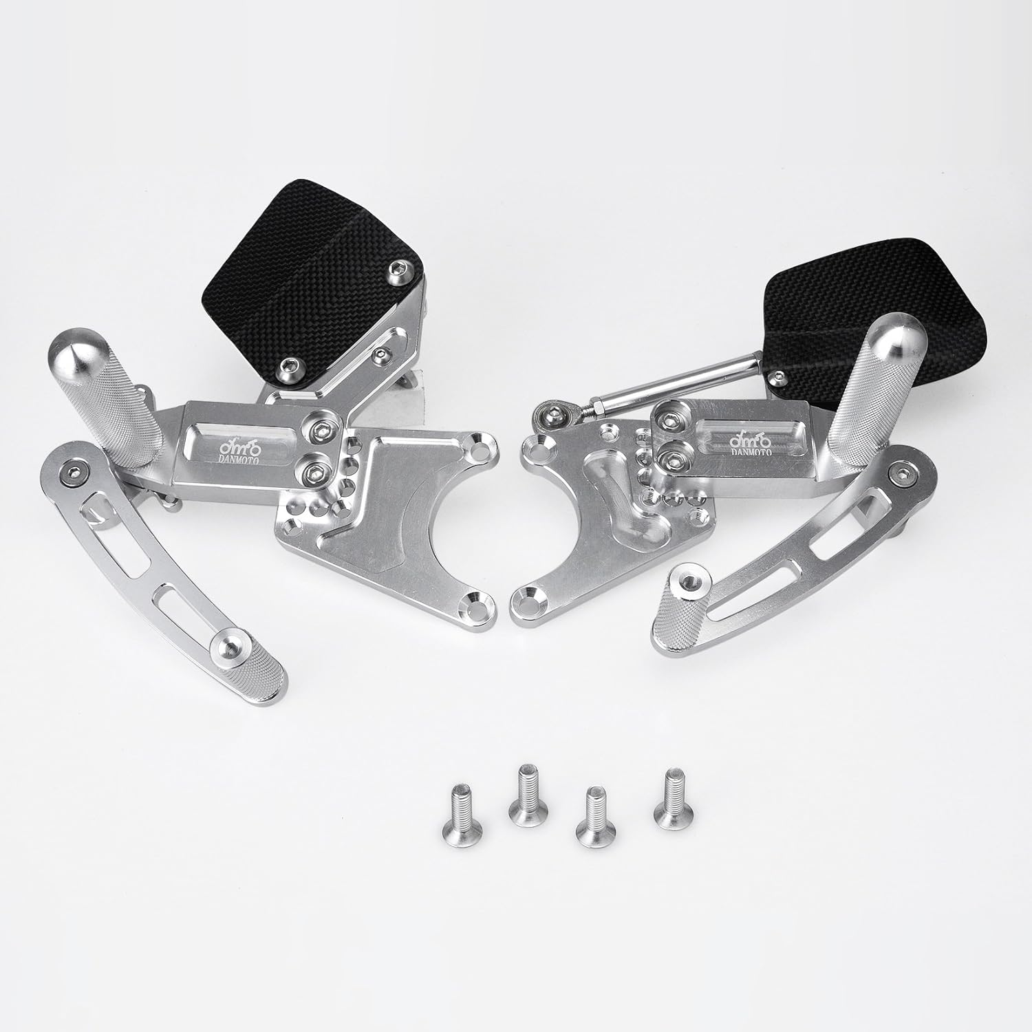 Danmoto FR00010a Silver Billet Rearsets for Yamaha YZFR6