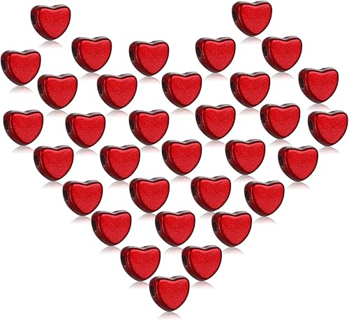 Miniatura 8 de Whaline 600 cuentas de corazón plateadas, cuentas espaciadoras de corazón, cuentas sueltas de corazón, cuentas acrílicas en forma de corazón con