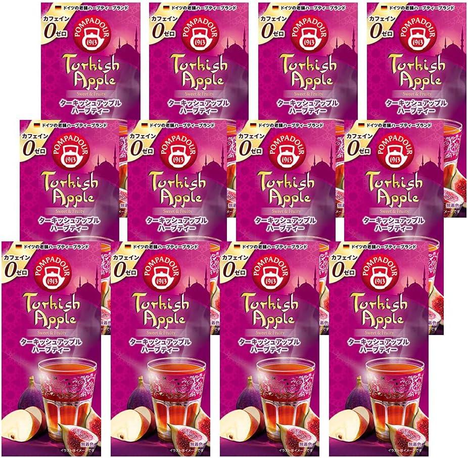Amazon ポンパドール ターキッシュアップル 10ティーバッグ ×12個セット ポンパドール ハーブティー 通販