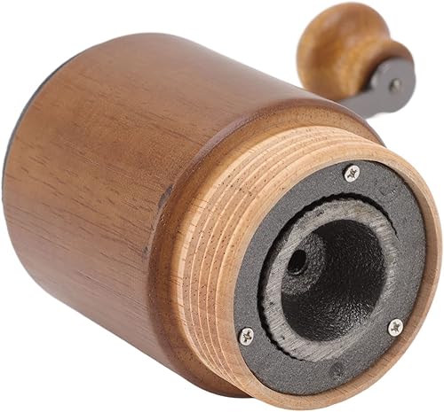 Miniatura 9 de Molinillo de café manual, resistencia al deslizamiento, ahorra esfuerzo, mango ergonómico, grueso, color oscuro, molinillo de café de mano para el