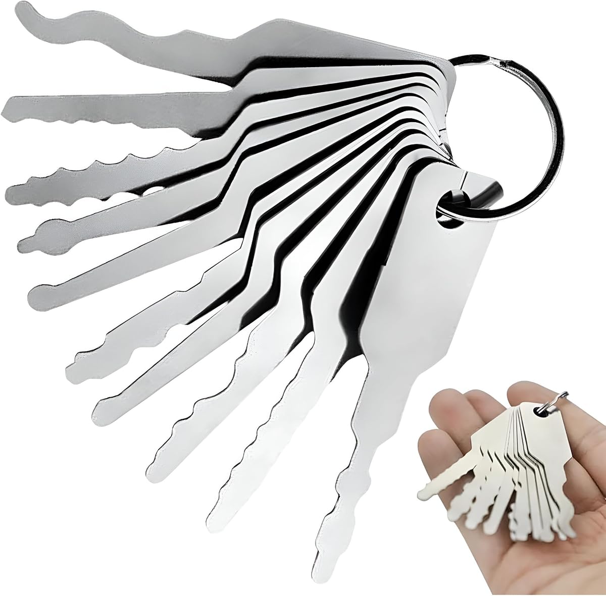 10 PCS Hand Tools Emergency Pocket Set Pick and Set Kit | Cabinets, Car Maintenance Tools, Automotive Use