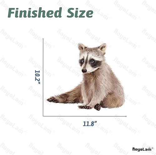 Miniatura 5 de Calcomanía de pared con diseño de mapache lindo para guardería, extraíble, para despegar y pegar, impermeable, decoración de pared para niños,