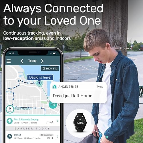 Miniatura 9 de Reloj de tecnología de asistencia con rastreador GPS para necesidades especiales, autismo, ancianos con demencia o Alzheimer, botón SOS, altavoz de