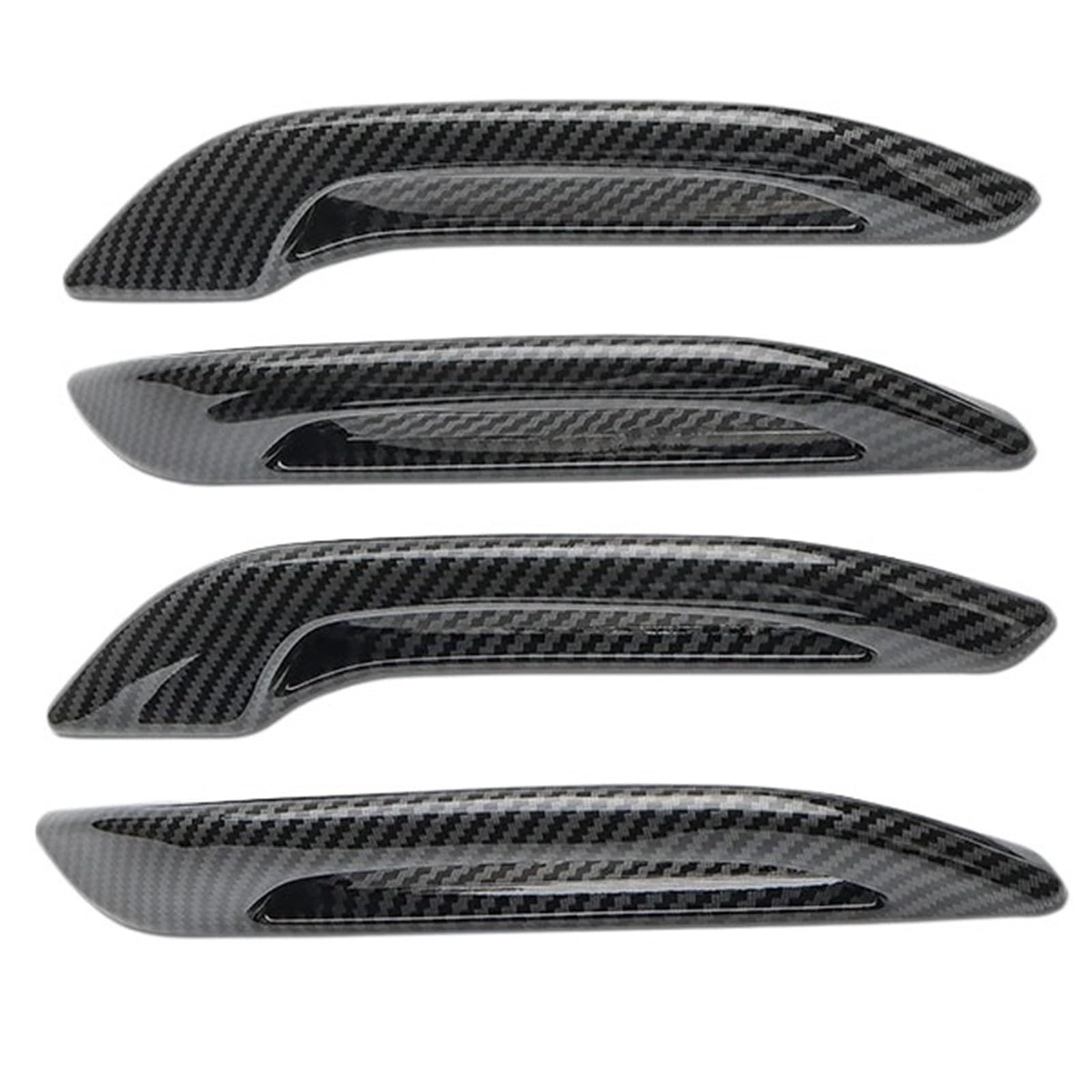 BQWYEDPL Fit for Tesla New Fit for Model Y Juniper 2025 ABS Door Handles Antifreeze Handle Stickers Patch Cover Car Door Latch Handle(Bright Carbon 4PCS)