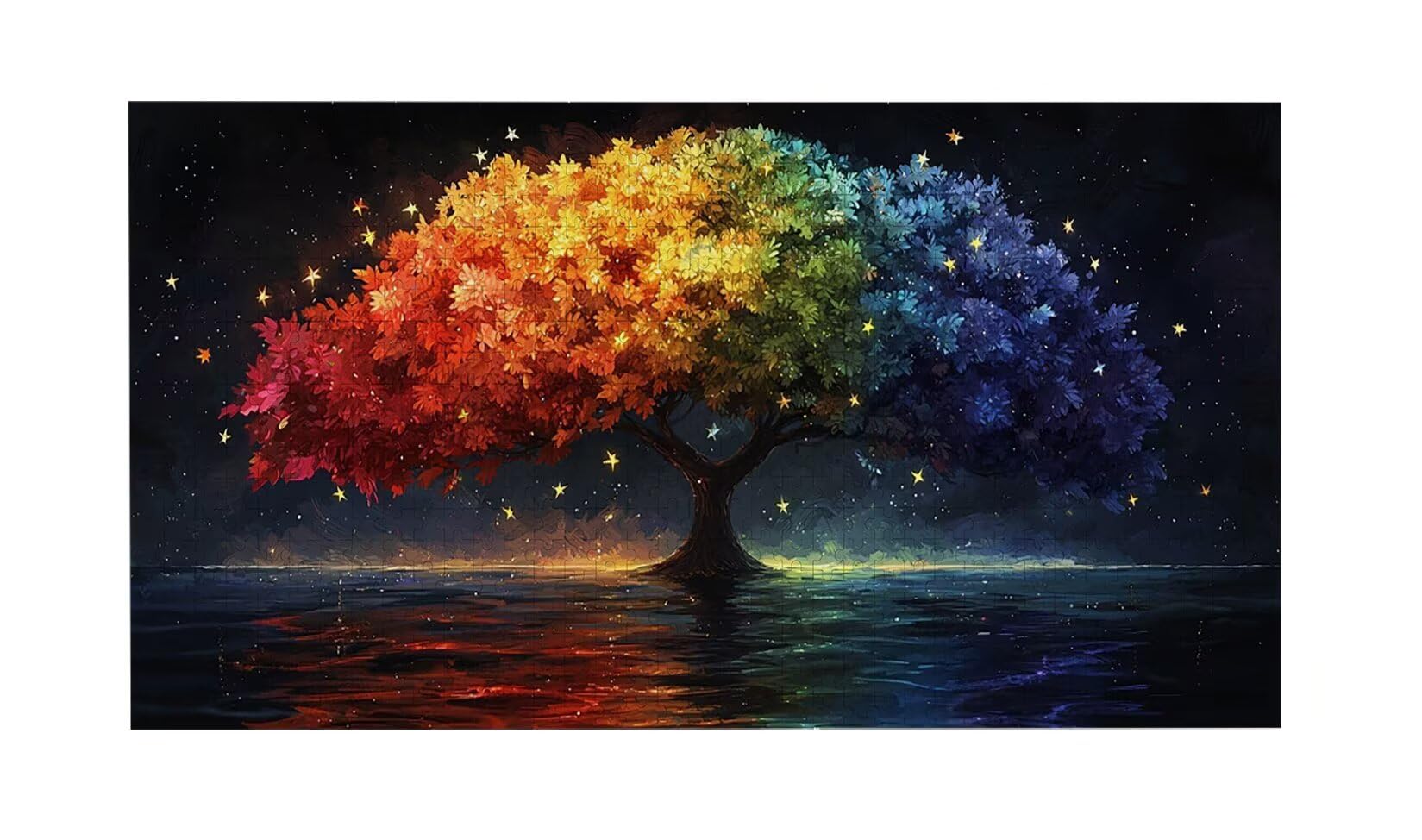 Puzzle dla dorosłych 1100 elementów, Puzzle Drzewo Życia, Puzzle dla Dorosłych Klasyczne i Od 14 lat Junior, Rodzinna Rozrywka Domowa Puzzle Prezent 87x42cm l-845