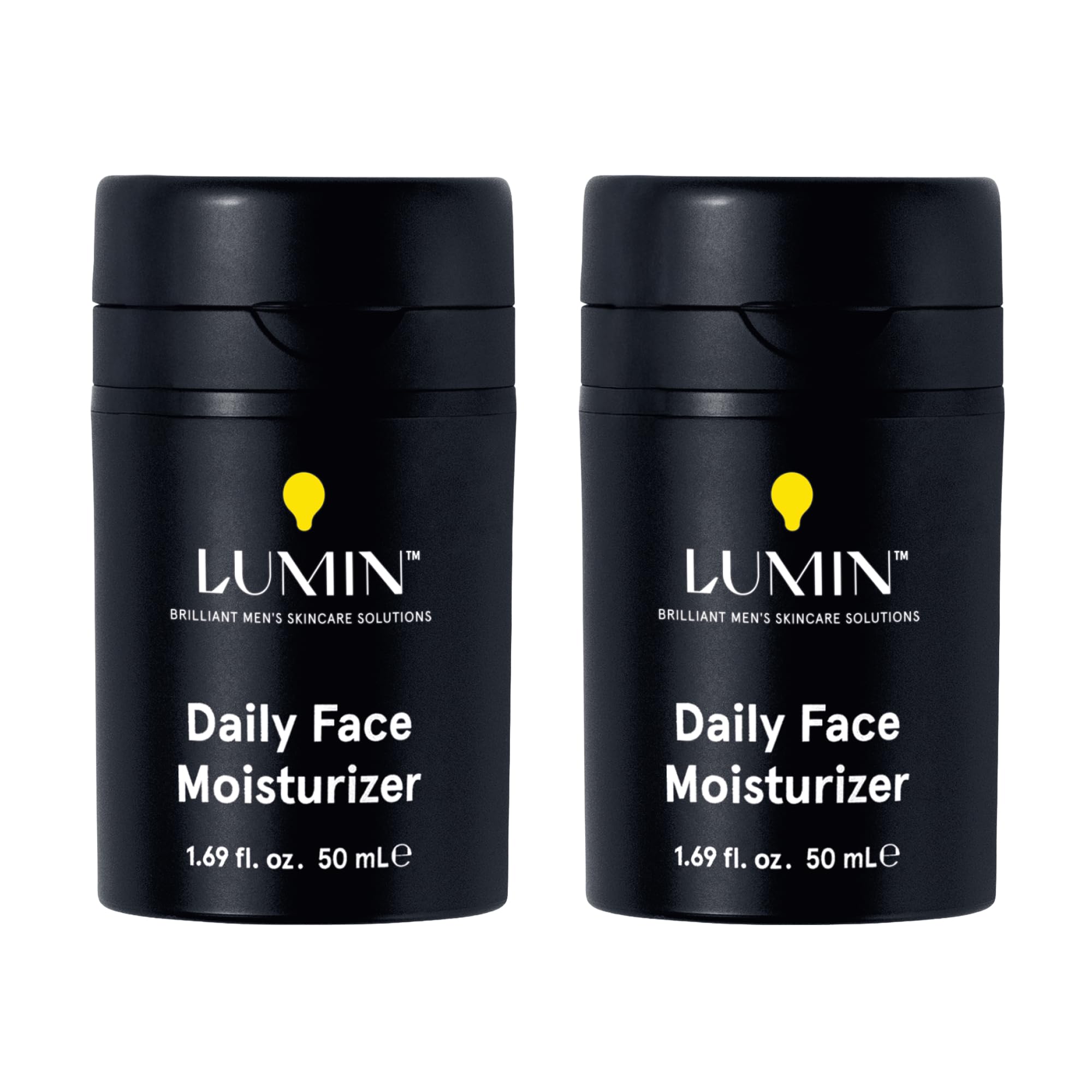 Daily Face Moisturizer for Men - with niacinamide, Mens Face Lotion, Mens Skin Care, Ideal for normal & combination skin, 50ml, 2-Pack
