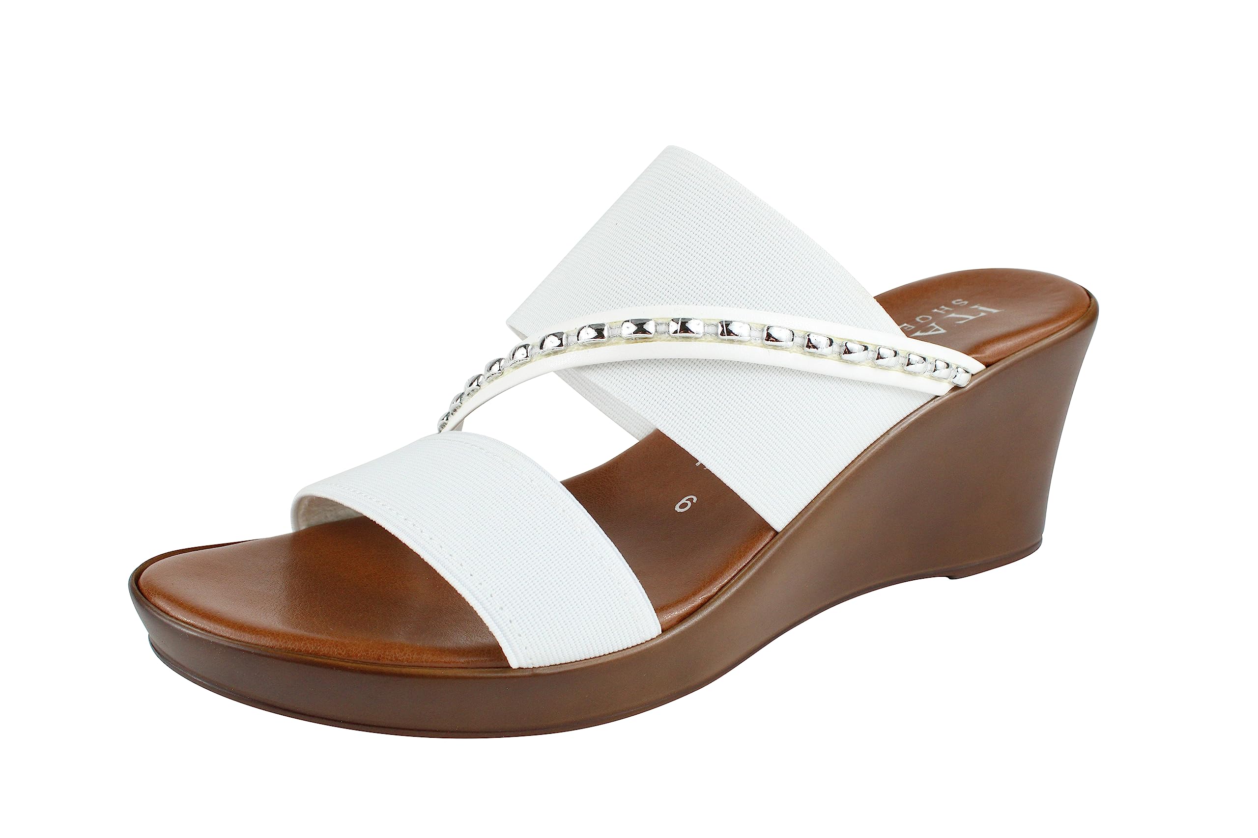 ITALIAN ShoemakersPert Women's Wedge Open Toe Strap Sandal for Women