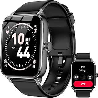 Smart Watches for Men Women, 1.85″ HD Touch Screen Fitness Tracker with Bluetooth Calling & Alexa, IP68 Waterproof, 120 Sports Modes, Heart Rate Sleep Monitor, 7 Days Battery for …