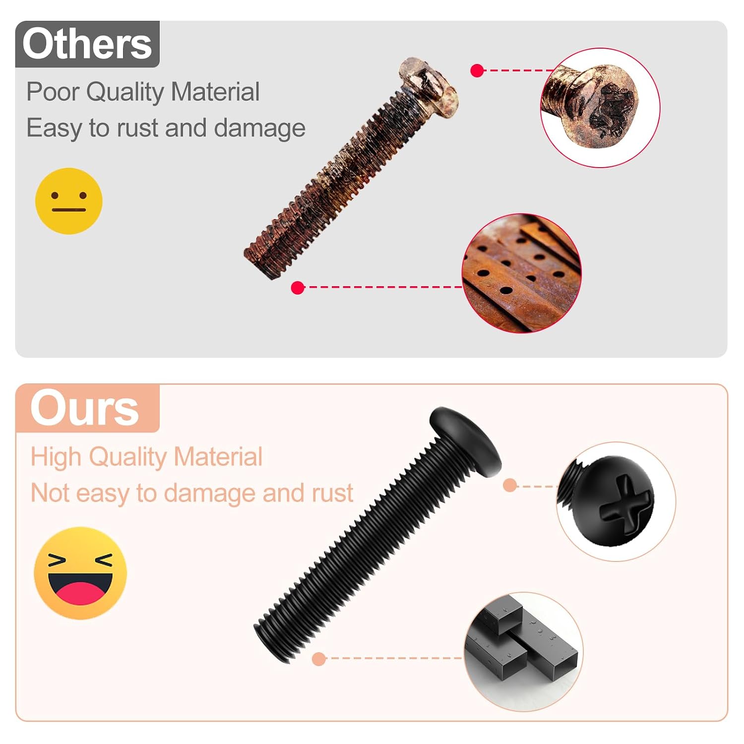 Replacement Screw Kit Compatible with LG TV Stand Legs, for 70 75 82 86 in LG TV Legs Screws, 70UJ6570 70UK6550 70UM7370 75UJ6500 75UK6500 75UM7570 82UN8570AUD 82UP8770 86UK6500 image 4