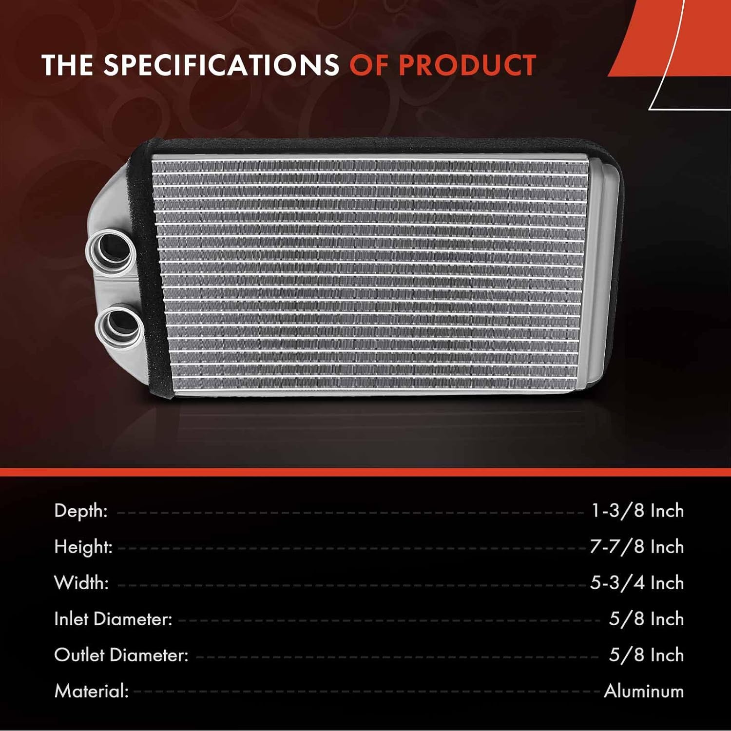 A-Premium HVAC Heater Core Compatible with Toyota RAV4 1997-2000 L4 2.0L, Tercel 1997-1999 L4 1.5L, Replace# 87107-10350, 87107-10340