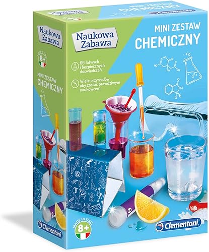 Clementoni - 60952 - Scientific Fun Lab Mini Set Químico para Niños a partir de 8 años Versión Polonia