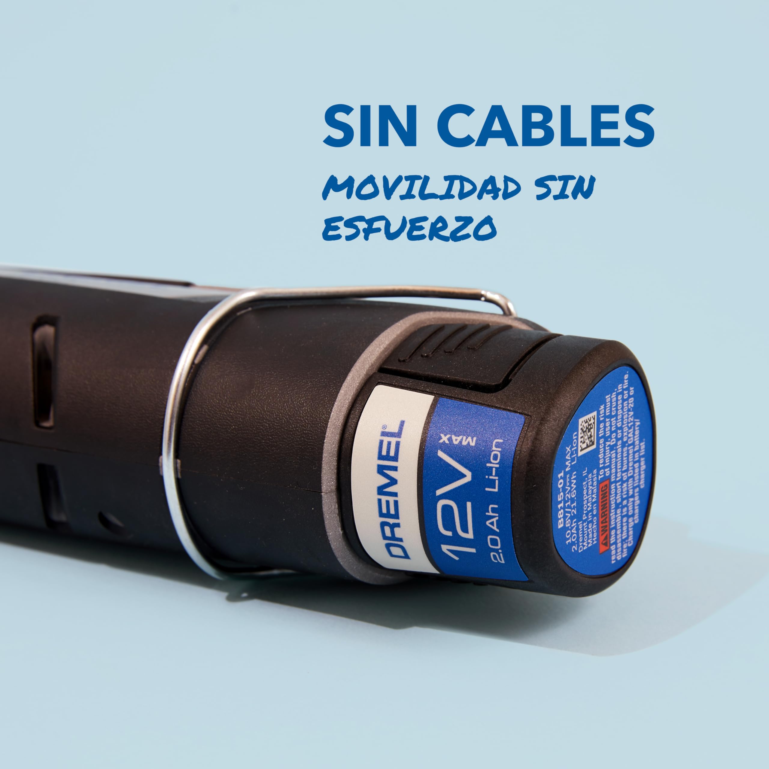 Dremel 8240 Multiherramienta Inalámbrica 12V con Batería de 2Ah, 5 Complementos, 1 Maletín Platinum BOX, 65 Accesorios para Cortar, Grabar, Lijar, Pulir, Afilar y Perforar