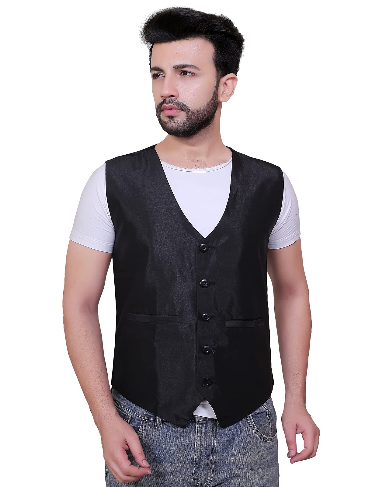 click one Waistcoat Black Design Men-picture-24
