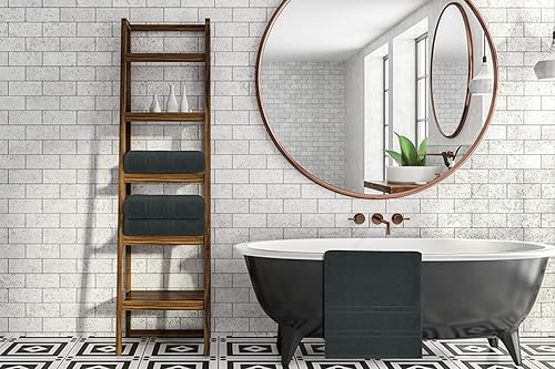 Miniatura 8 de ZUPERIA Paquete de 12 toallas de baño, 27 x 54 pulgadas, ultra suaves, 100% algodón, toallas de baño grandes, altamente absorbentes, ideales para