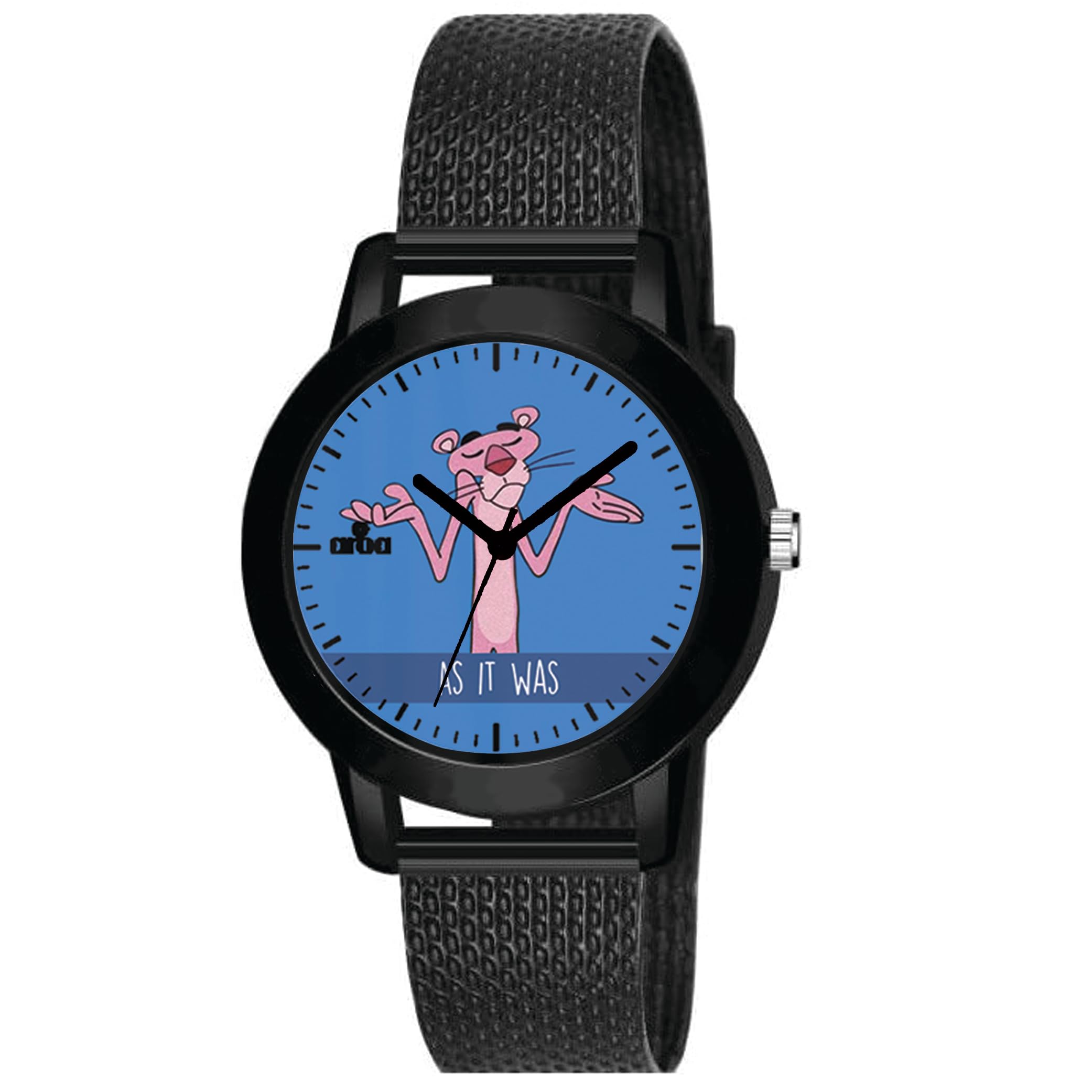 AROA Watch New Watch for Kids Pink Panther Model : 698 Kids Black Metal Type Rubber Analog Watch Blue Dial for Kids Stylish Watch for Boys (B0C77Z2ZVF) Amazon Price History, Amazon Price Tracker