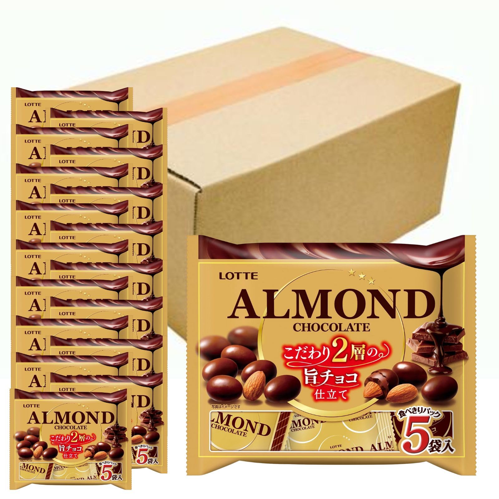 Amazon.co.jp: 【ケース販売】ロッテ アーモンドチョコレートシェア