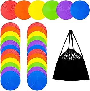 Spot Markers 4.72 Inch 9 Inch Non Slip Rubber Floor Markers Flat Field Cones