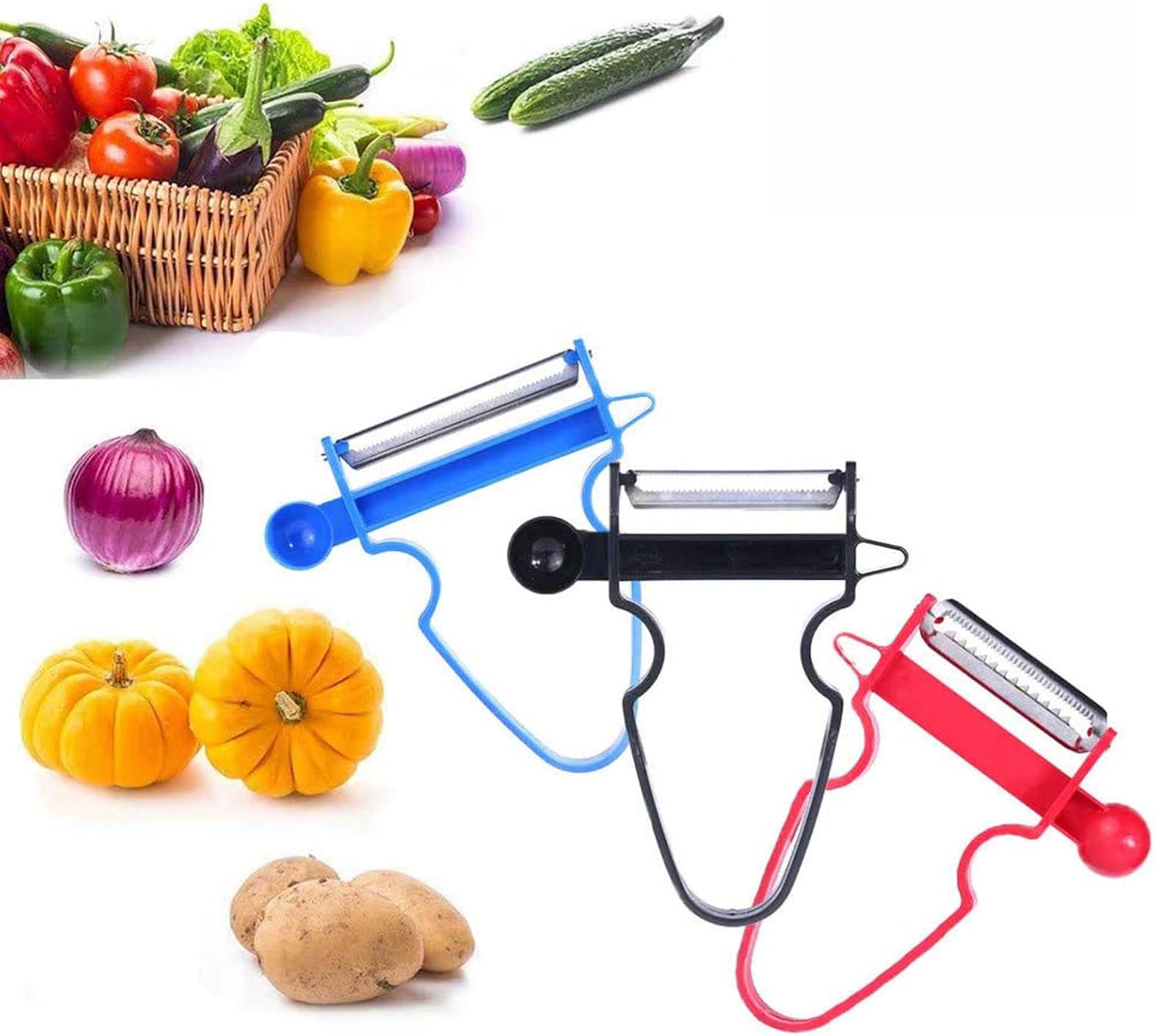 Magic Peeler Slicer Multifunction Magic Trio Peeler Slicer Shredder