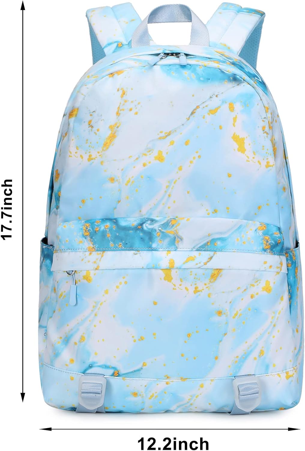 Joyfulife Girls Backpack with Lunch Box Lightweight Marble Backpack for School Primary Elementary Bookbags Set - Image 9