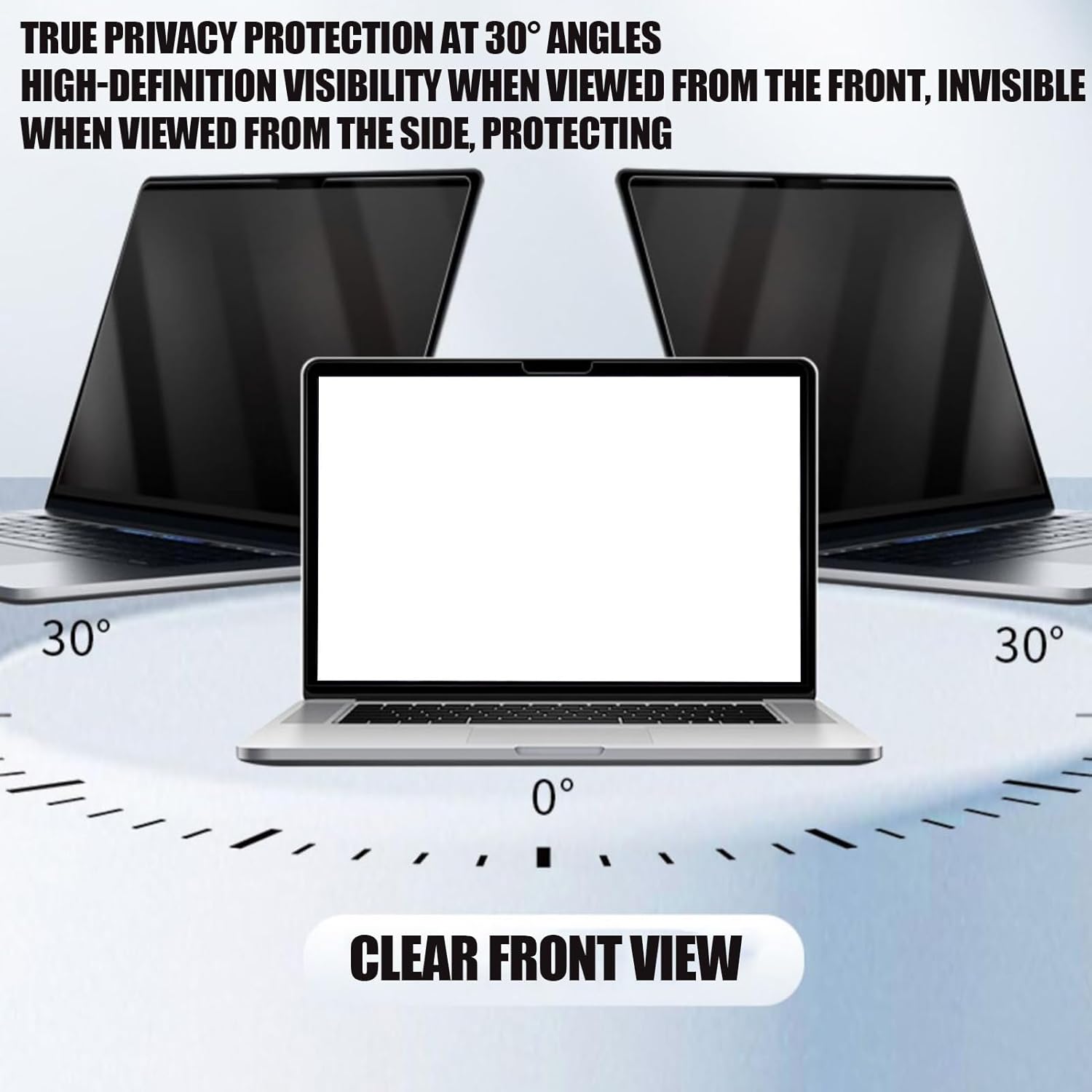 Monitor Privacy Screen,Magnetic Security Blocker for Monitor - Laptop Security Private Filter | for Outdoor Travel Airport Home Studio Cafe Workplace