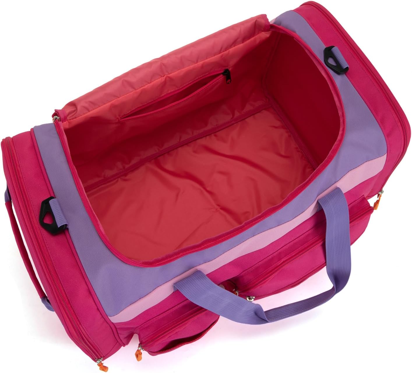 HawLander Large Kids Duffle Bag for Travel, Overnight, or Weekender, 22" inch (Rose Purple) - Image 4