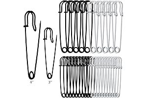Essentials for Your Safety Needs: 4" and 3" Heavy Duty Safety Pins Assortment