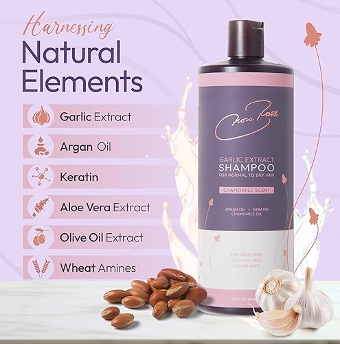 Miniatura 2 de Nora Ross Paraben and Sulfate-Free Garlic Extract Shampoo - for NormalDry Hair