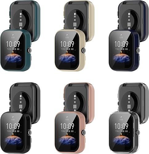 Senter - Funda Senter integrada de vidrio templado para reloj inteligente Huawei Band 7 Pro, carcasa rígida de policarbonato ultrafina para Huawei