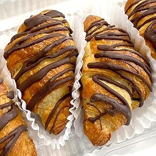 WiO SmartFoods™ Chocolate Covered Croissants, 10-Count, Low-Carb, Fat-Free, Keto-Friendly, Milk & Dark Chocolate, Butter Flake Pastry, Delicious Dessert, (2 Pack, 5-Count Each)