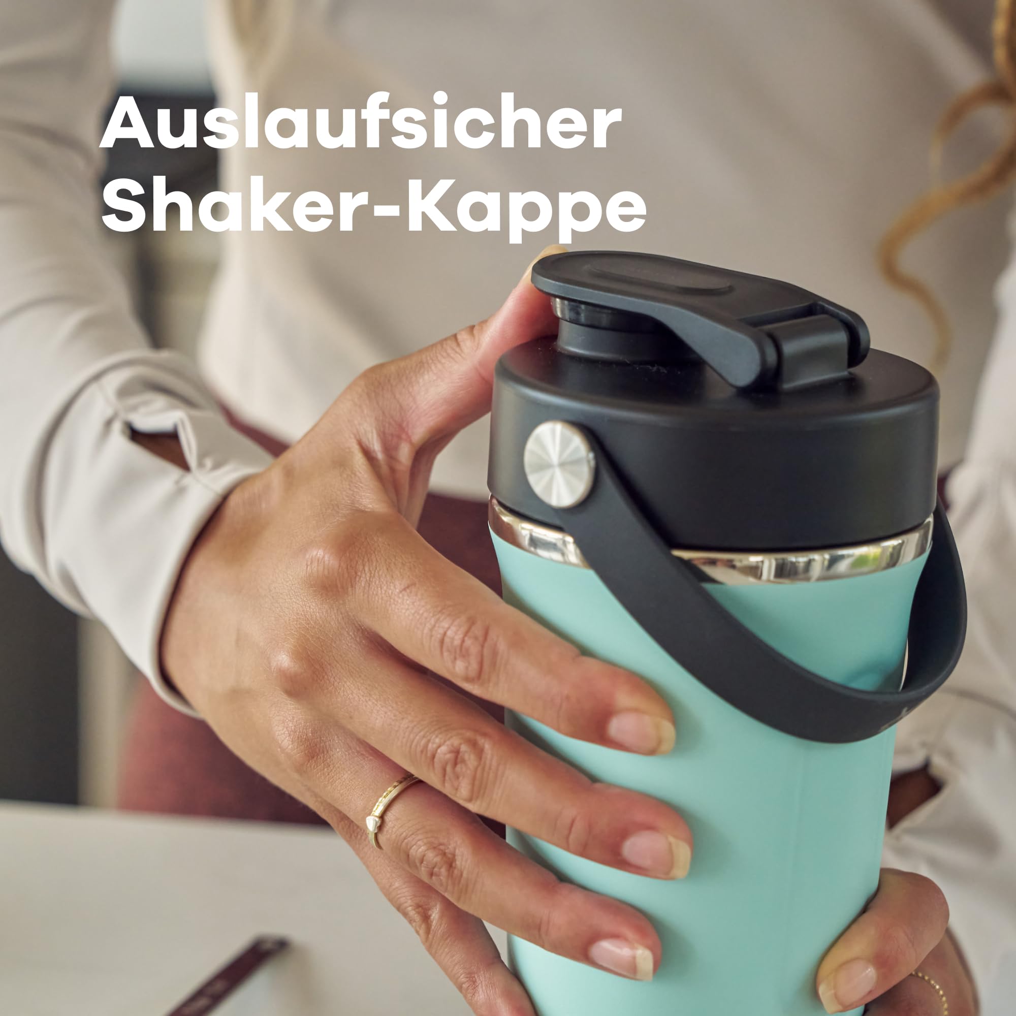 Hydro Flask - Insulated Shaker Bottle - 709 ml (24 oz) isolierte Shaker-Flasche für Proteinshakes, Nahrungsergänzungen und mehr - Goji