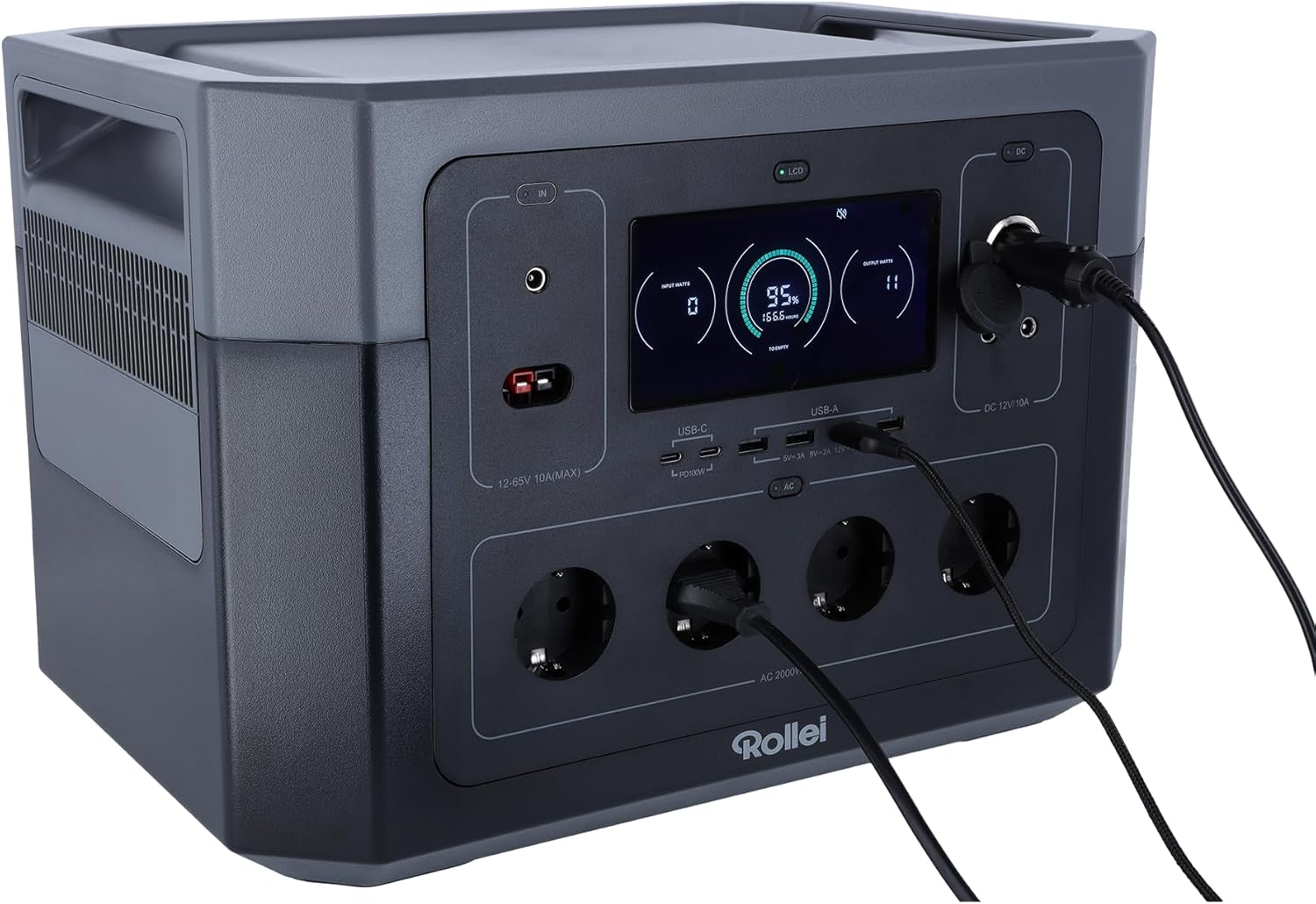 Rollei Powerstation 2000 powering multiple devices