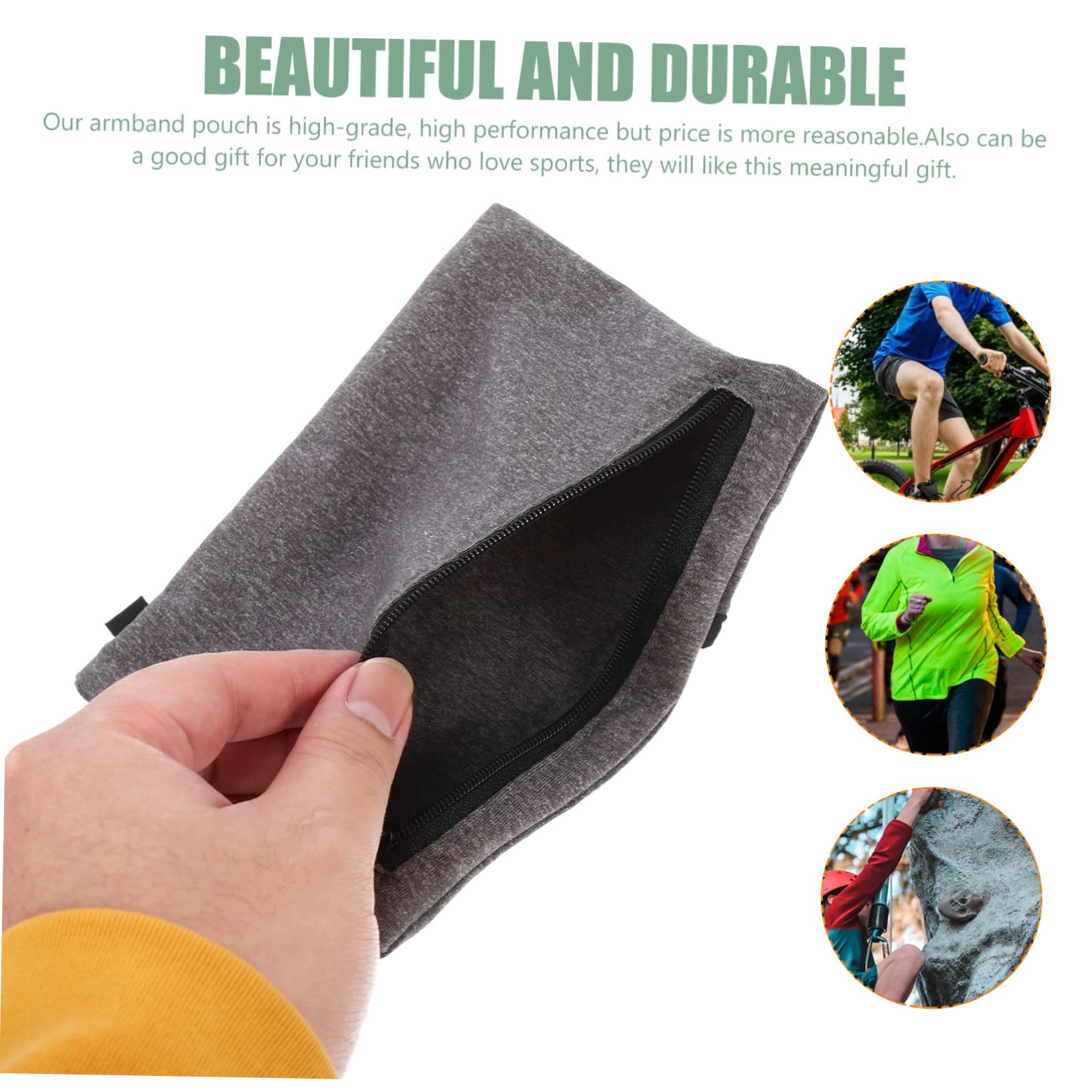 Uonlytech 5pezzi Bracciale Per Smartphone Da Corsa Pouch Per Sport All Aperto Adatto Per Jogging Camminate e Fitness
