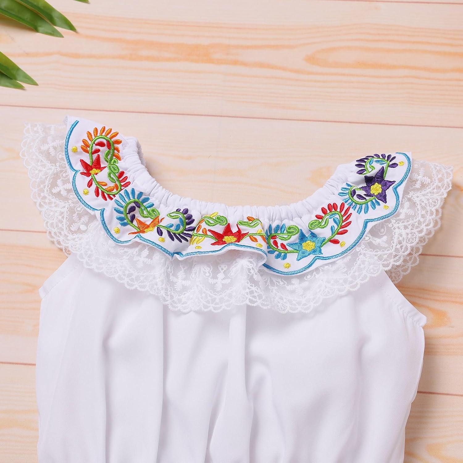 Traditional Mexican Dress for Girls Mexican Style Folklorico Dress Cinco De Mayo Outfit Newborn Skirted Romper with Headband