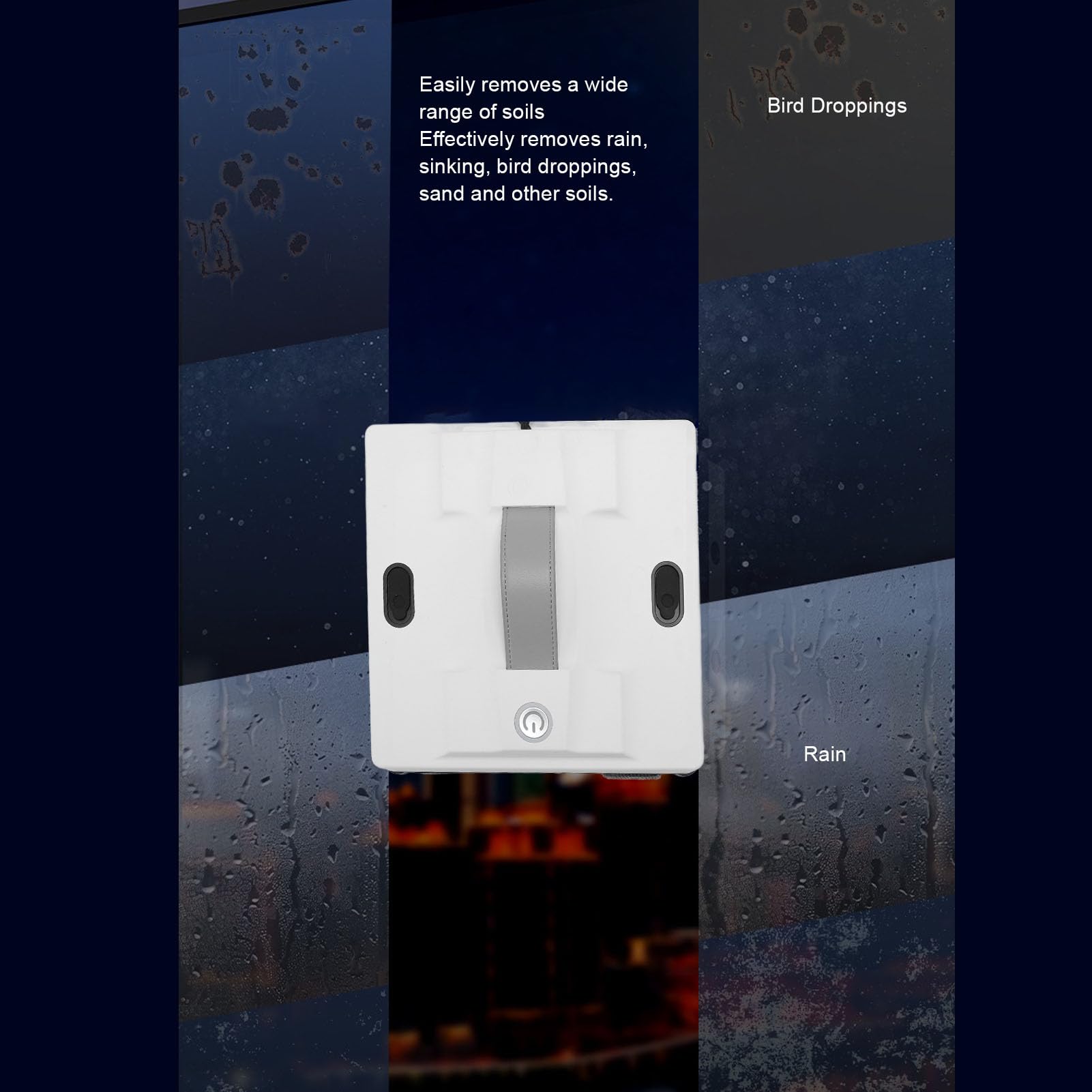 Smart Water Spray Window Cleaning Robot 5600PA SUKTION SUKTY Z AI Inteligentny System Jazdy do Wielokrotnego Czyszczenia (RIZGHWOY03tp96w8d2-11)
