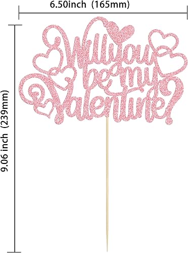 Miniatura 2 de Ephlyn 1 pieza de decoración de pastel con purpurina de corazón de amor para el día de San Valentín, temática de San Valentín, boda, despedida de