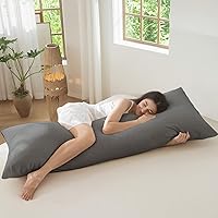 Vista 29 de MooMee Juego de 2 fundas de almohada 100% algodón lavado con textura parecida al lino, transpirable, duradera, suave y cómoda