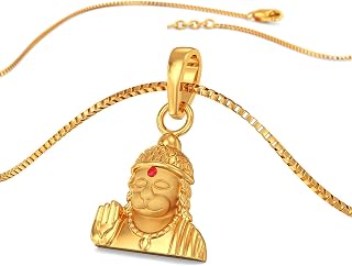 Joyalukkas 22k (916) Purity | HUID & BIS Hallmark | Lord Hanuman Gold Pendant For Men Price In India