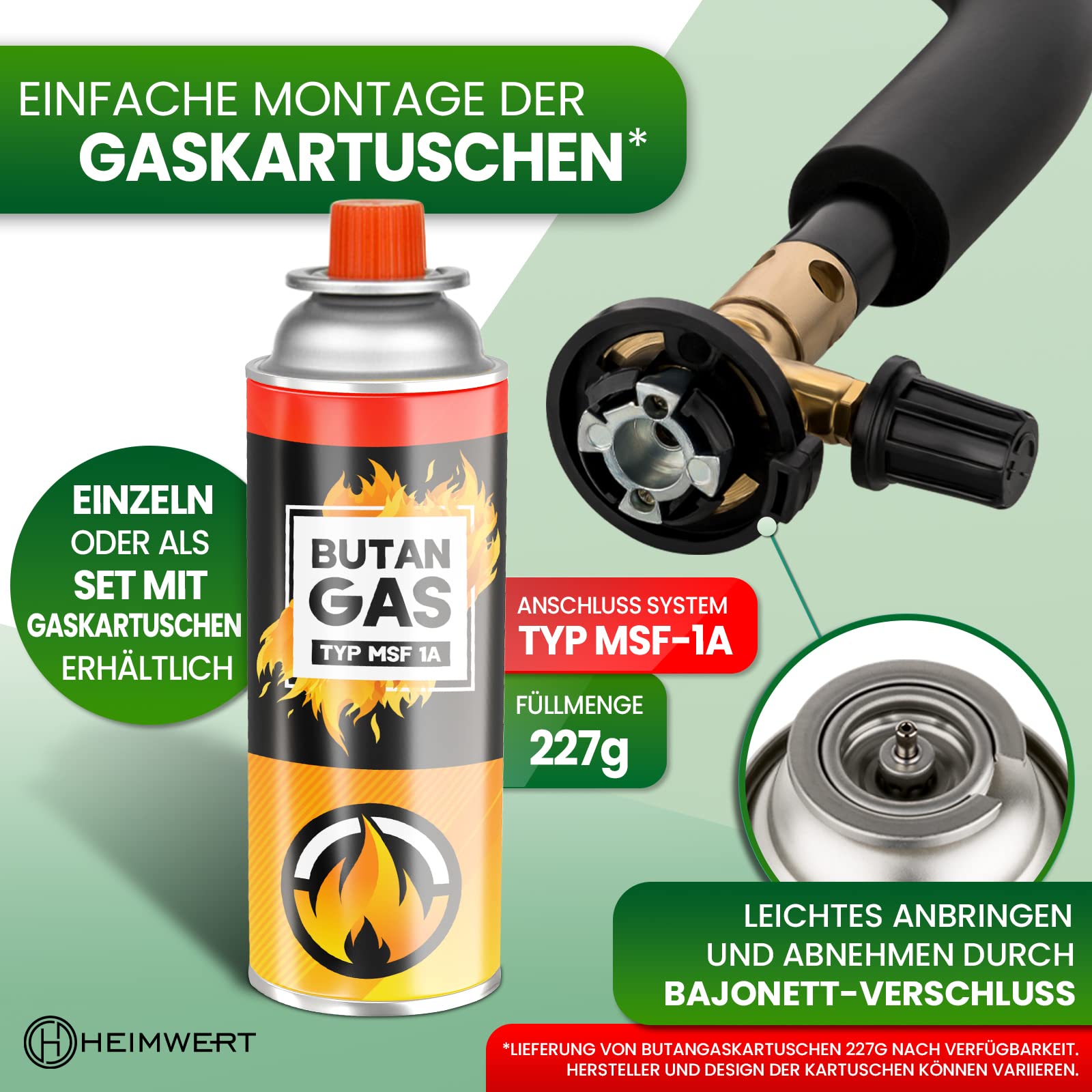 HEIMWERT Unkrautvernichter Unkraut Brenner Set -TESTURTEIL SEHR GUT- extrem leichtes und handliches Gas Abflammgerät für die einfache Unkraut Entfernung - Unkrautbrenner bionic burner (Unkrautbrenner)