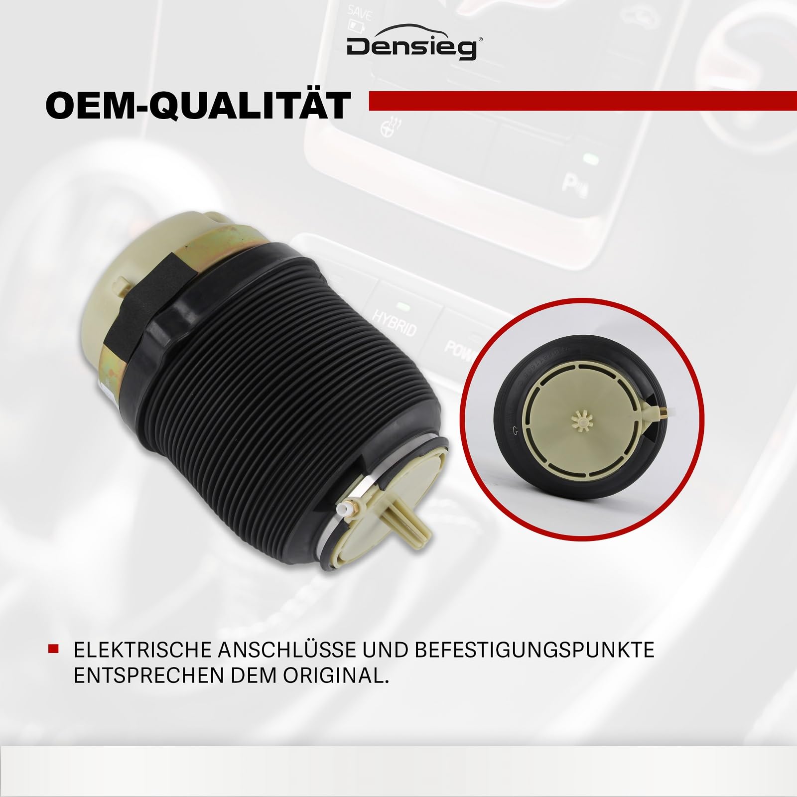 Luftfederung hinten für Audi A6 C6 4F Allroad Quattro (2004–2011) – Federbalg Air Suspension Ersatz 4F0616001 / 4F0616001J – Hinterachse Luftfeder