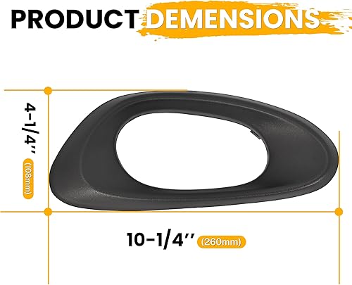 Miniatura 3 de ECOTRIC Manija de puerta con biseles interiores compatibles con Chevrolet Trailblazer 2002-2009 Par Driver Passenger RH LH Negro Izquierdo Derecho