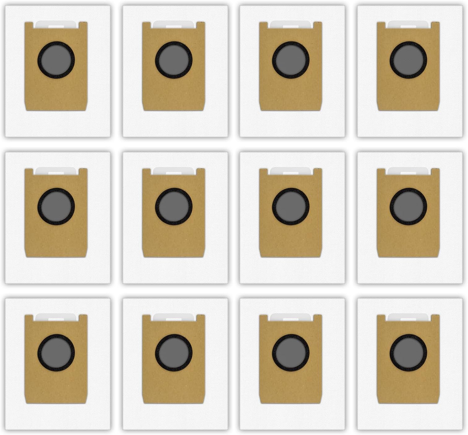 (12 Pack) E20 Replacement Dust Bags for eufy Robot Vacuum 3-in-1 E20 Robot Vacuum Self-Empty Station, Disposable Vacuum Bag Accessories, Canister Bags, Filter Bags