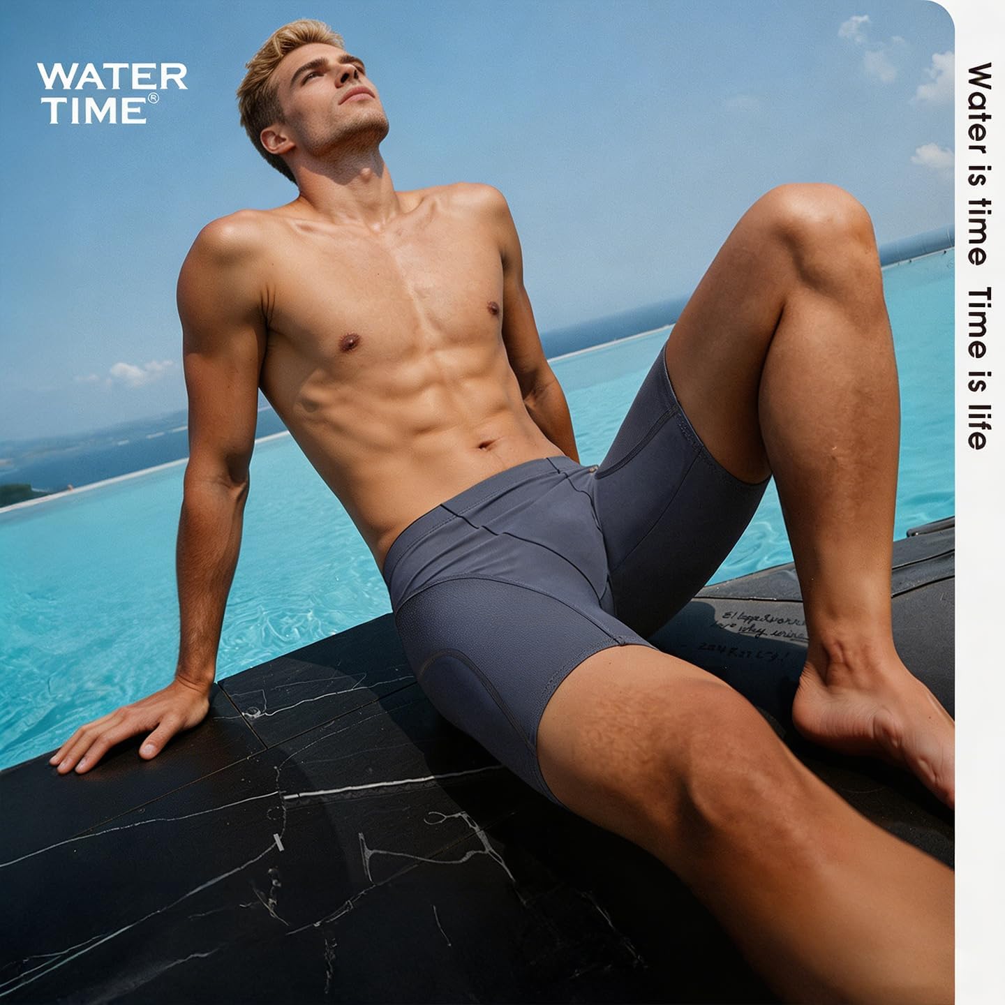 Men's Swim Jammers Quick Dry Compression Swim Trunks | Quick Dry Fabric, Compression Fit, Chlorine Resistant, Breathable Mesh, Flatlock Seams, Lap Swimming, Training
