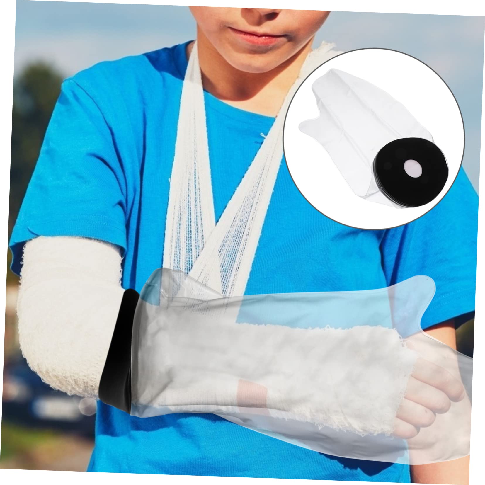 TOVINANNA Waterproof Arm Cast Cover Dry Protector Shower Shield for Cast Waterproof Bandage Sleeve for Right or Left Arm Cast Protector for Hospital/Home