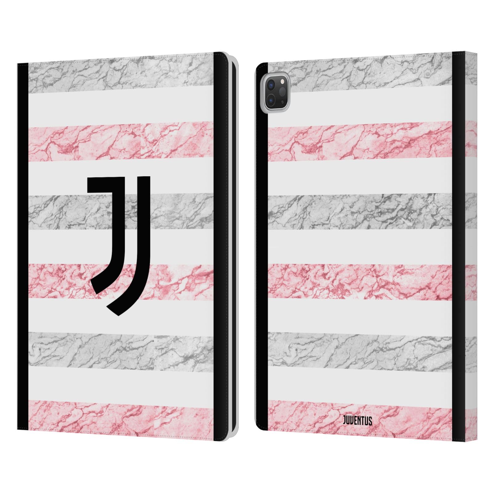 Head Case Designs Officially Licensed Juventus Football Club Away 2023/24 Match Kit Leather Book Wallet Case Cover Compatible with Apple iPad Pro 12.9 2020/2021/2022