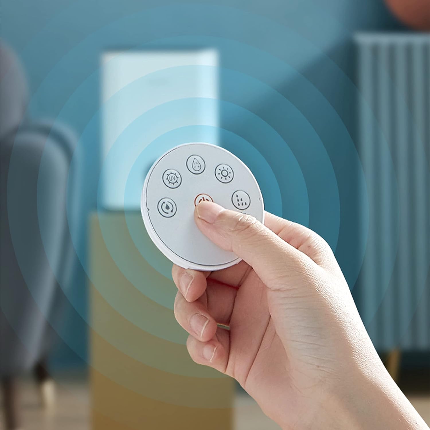 Top Fill Humidifier Small Humidifiers Ultra Quiet Operation Floor Standing Waterless Auto Off Top Fill Infrared Remote Control Intelligent Constant Humidity