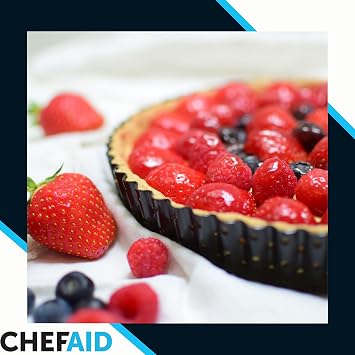 Chef Aid Reusable Ceramic Baking Beans and Blind Weights in Storage tub, Oven Beads Prevent Pastry Shrinkage, Blind Bake Quiche, Pies, and Tarts, Heat Resistant, Approx 500 g.