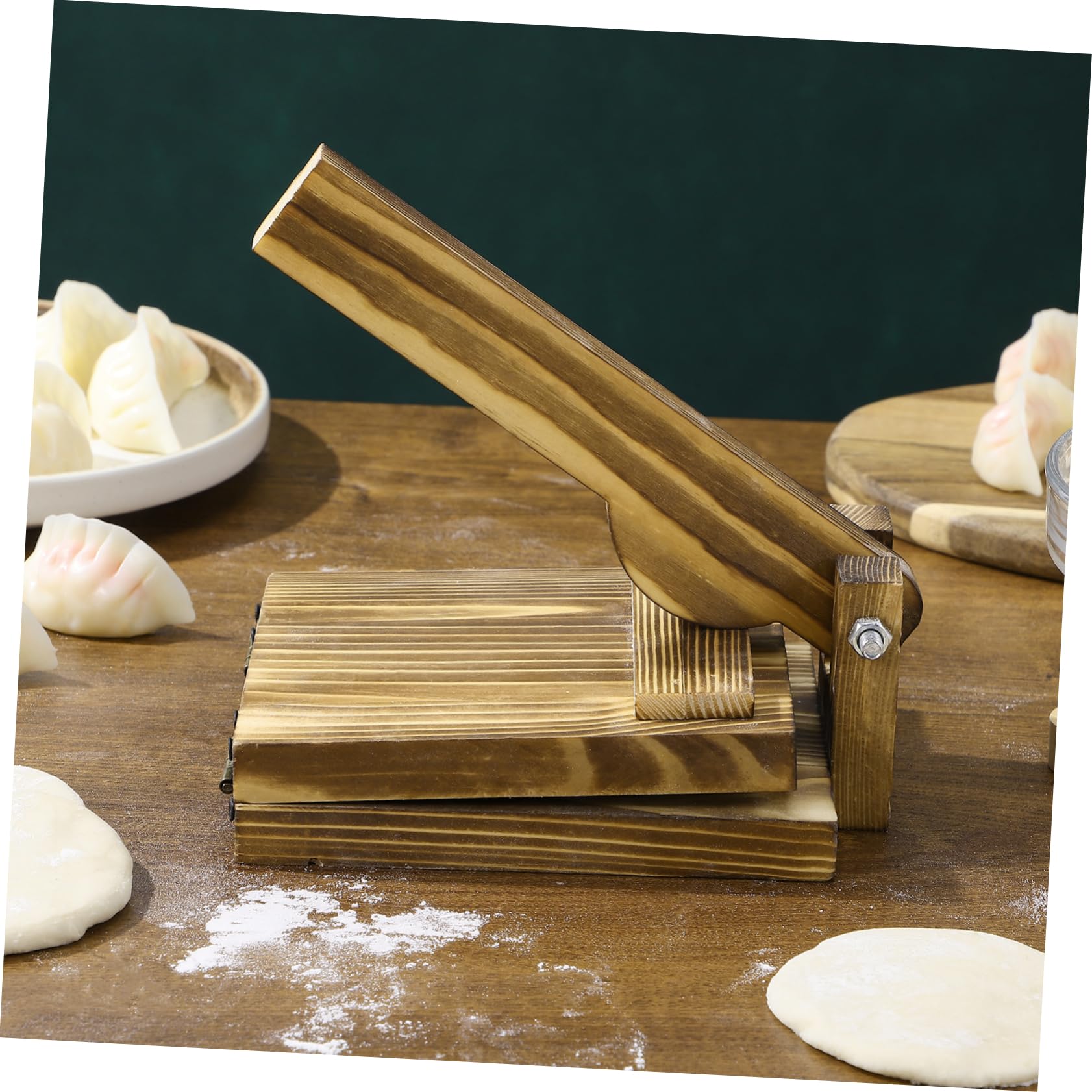 Stampo per Sfoglia Ravioli in Legno, 1 Pezzo, Manico Ergonomico